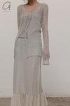 SWAYING/KNIT Washi Feather Cardigan SW22SST49 Grey PS46
